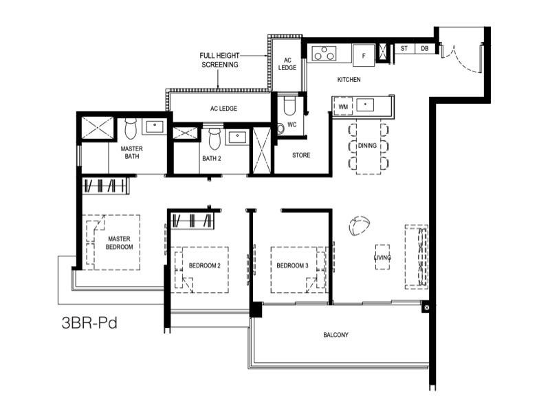 Condominium for Sale, Normanton Park Condominium For Sale, $2,499,000, 3 Bed 3 Bath 1,087 sqft $2,299.00 psf, SGD 2,499,000 | 99-year Leasehold