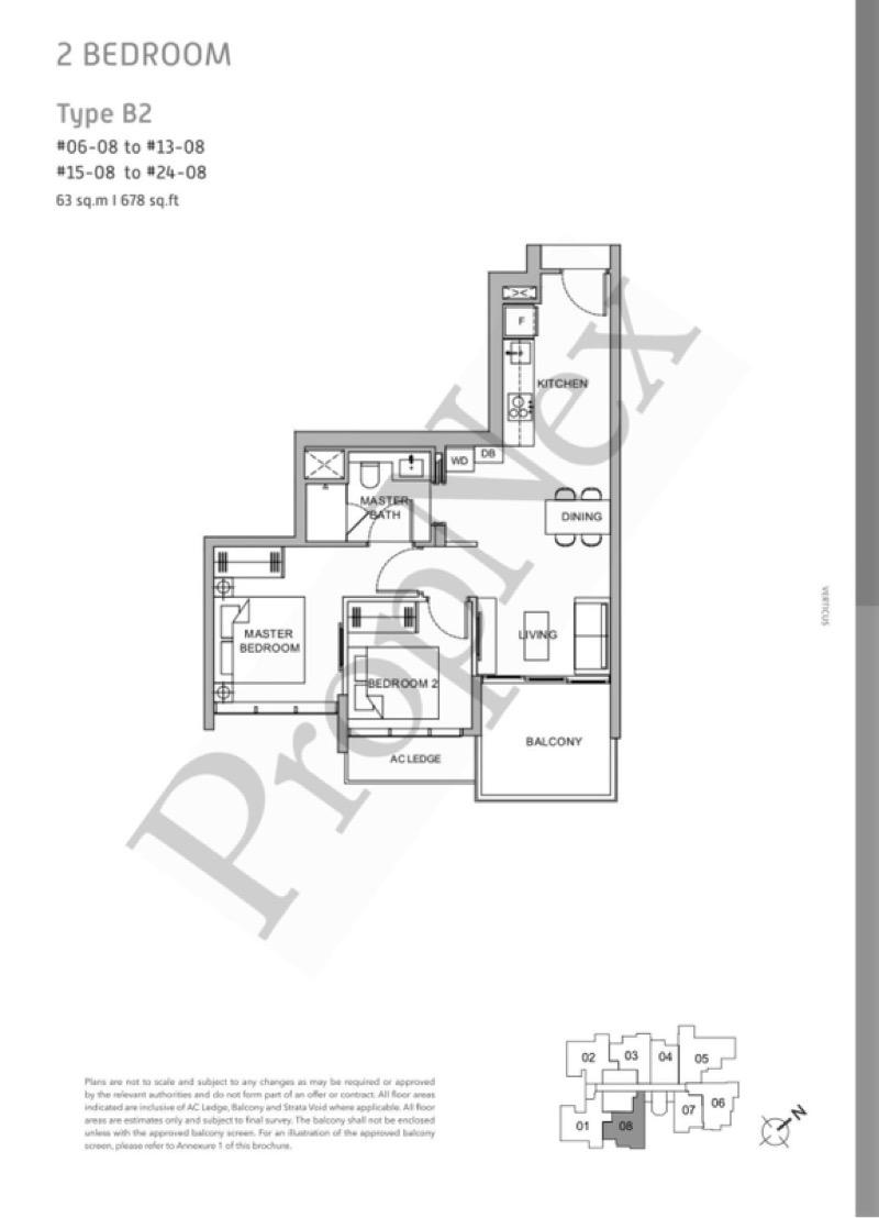 Condominium for Sale, Verticus Condominium For Sale, $1,690,000, 2 Bed 1 Bath 678 sqft $2,493.00 psf, SGD 1,690,000 | Freehold