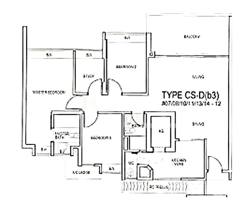 Condominium for Sale, Waterfront Key Condominium For Sale, $2,300,000, 3 Bed 3 Bath 1,324 sqft $1,737.00 psf, SGD 2,300,000