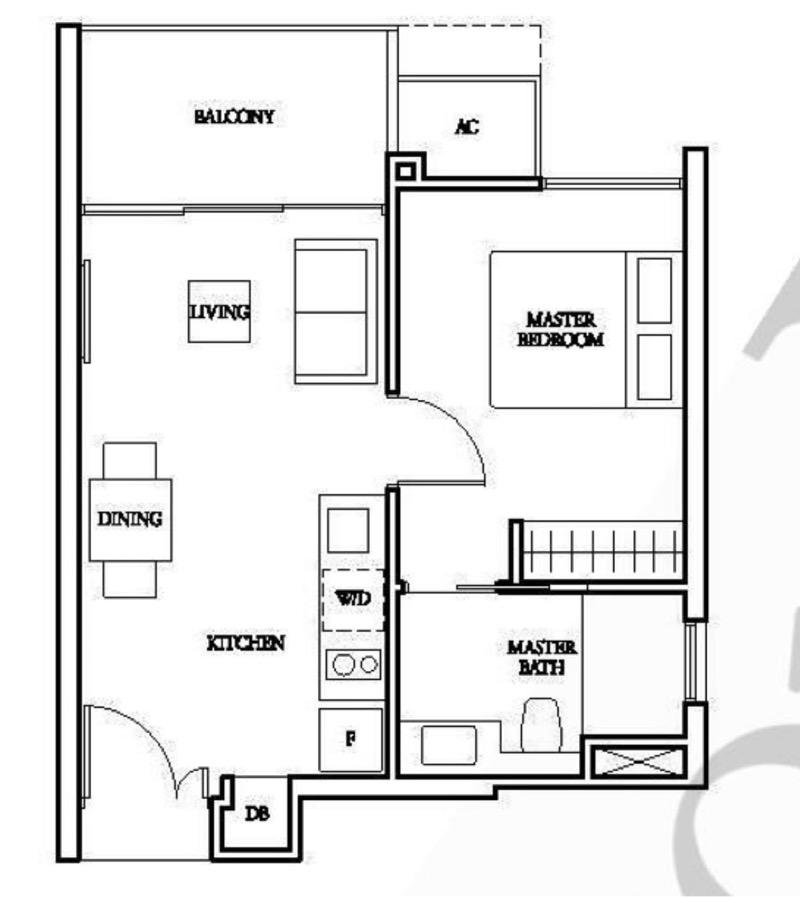 Condominium for Sale, Bartley Ridge Condominium For Sale, $888,888, 1 Bed 1 Bath 463 sqft $1,920.00 psf, SGD 888,888 | 99-year Leasehold