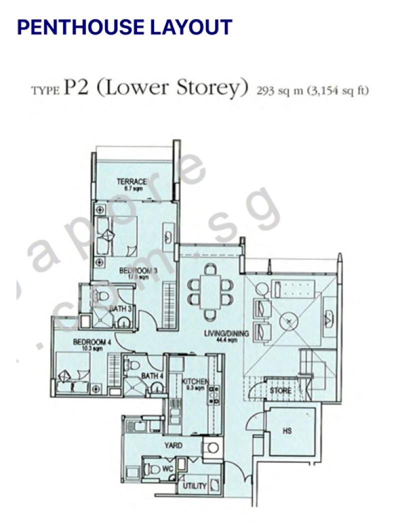 Condominium for Sale, Changi Rise Condo Condominium For Sale, $3,550,000, 4 Bed 5 Bath 3,154 sqft $1,126.00 psf, SGD 3,550,000 | 99-year Leasehold