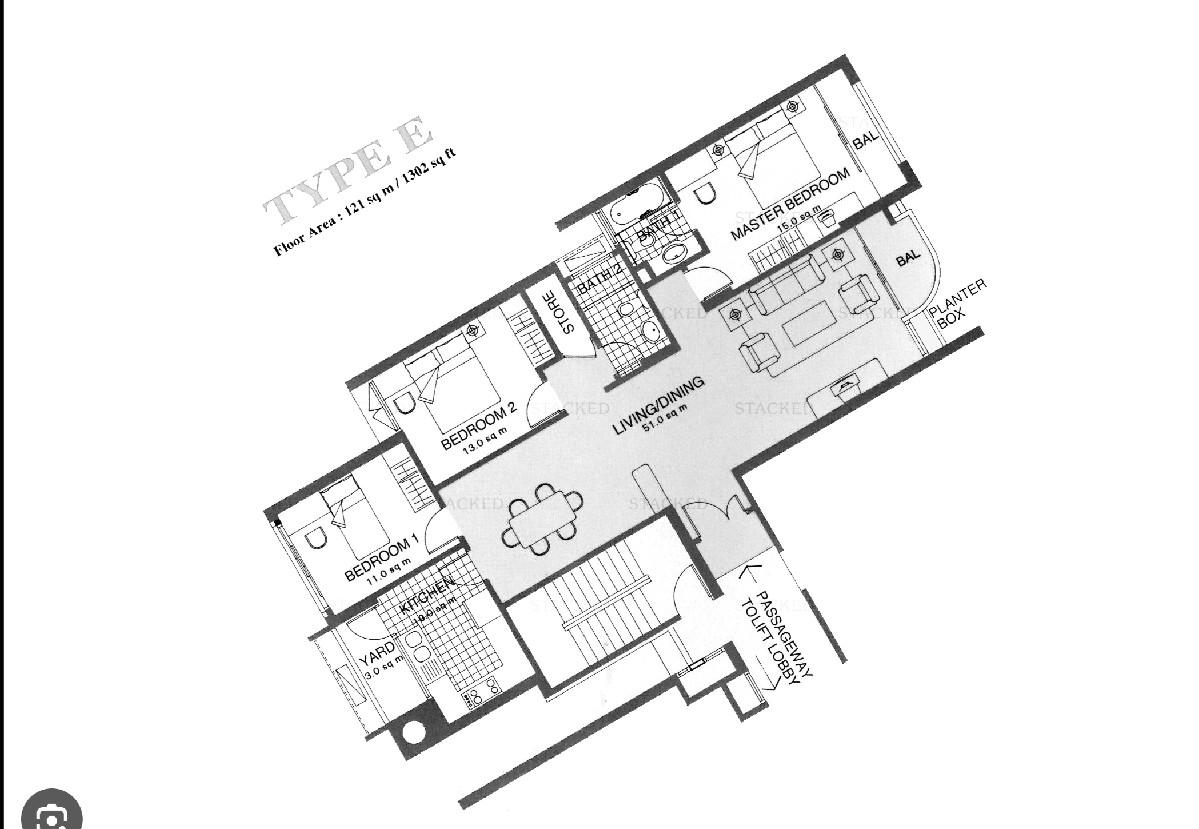 Apartment for Sale, Ritz Mansions Apartment For Sale, $1,995,000, 3 Bed 2 Bath 1,302 sqft $1,532.00 psf, SGD 1,995,000 | Freehold