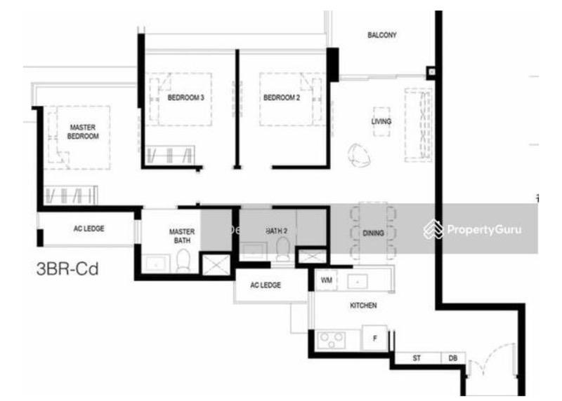 Condominium for Sale, Normanton Park Condominium For Sale, $1,900,000, 3 Bed 2 Bath 947 sqft $2,006.00 psf, SGD 1,900,000 | 99-year Leasehold