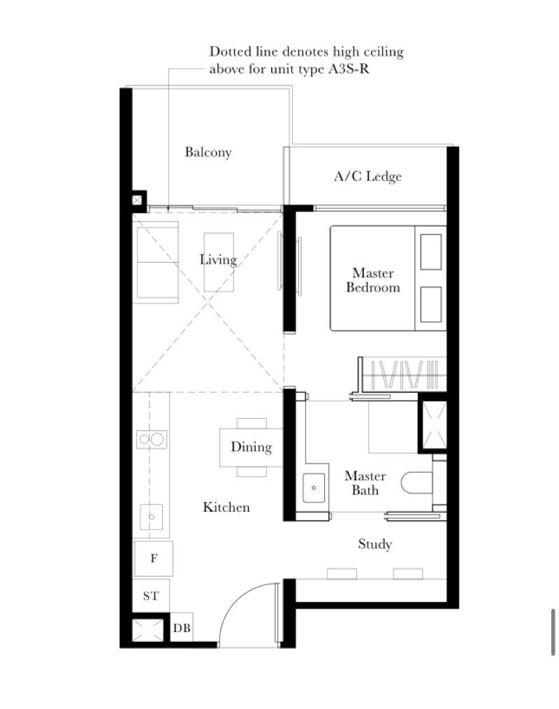 Condominium for Sale, The Garden Residences Condominium For Sale, $950,000, 1 Bed 1 Bath 517 sqft $1,838.00 psf, SGD 950,000 | 99-year Leasehold