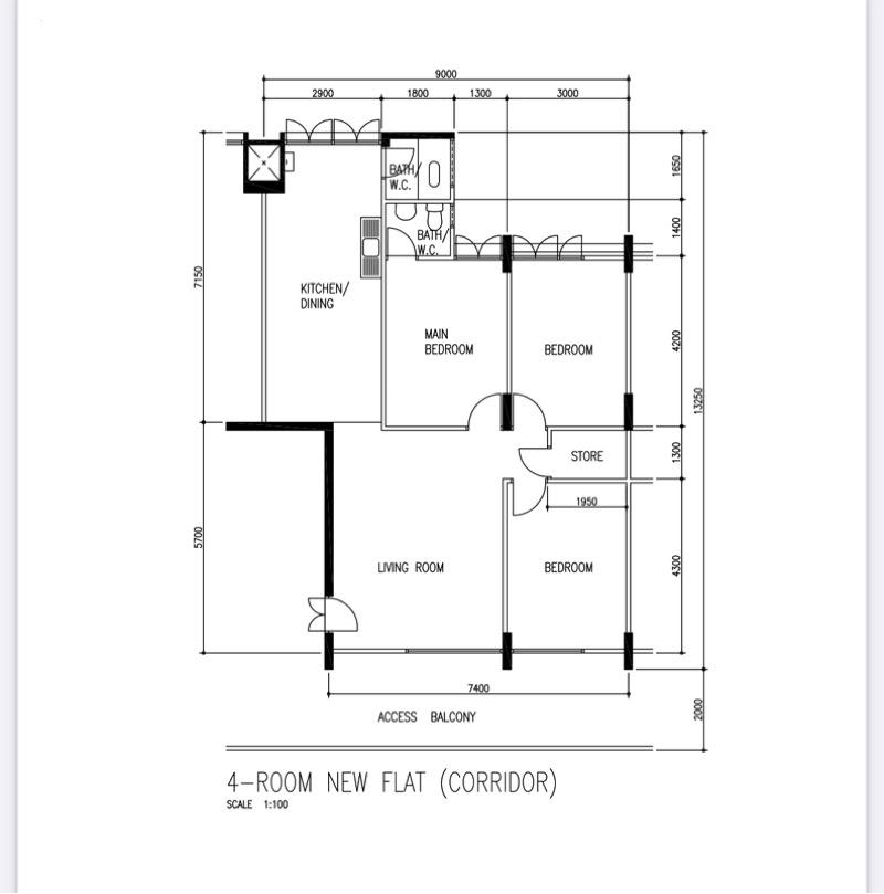 HDB Apartment for Sale, 95 Bedok North Avenue 4 HDB Apartment For Sale, $488,000, 3 Bed 2 Bath 990 sqft $493.00 psf, SGD 488,000 | 99-year Leasehold