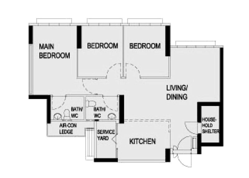 HDB Apartment for Sale, 513D Yishun Street 51 HDB Apartment For Sale, $650,000, 3 Bed 2 Bath 1,001 sqft $649.00 psf, SGD 650,000 | 99-year Leasehold