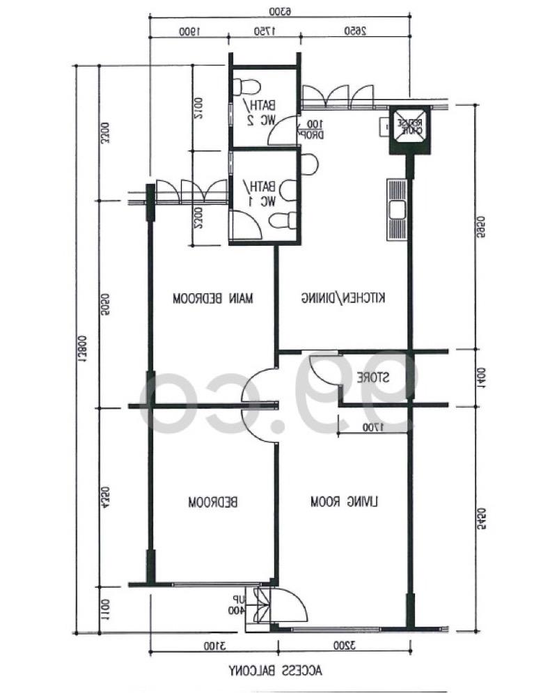 HDB Apartment for Sale, 833 Yishun Street 81 HDB Apartment For Sale, $480,000, 2 Bed 2 Bath 785 sqft $611.00 psf, SGD 480,000 | 99-year Leasehold