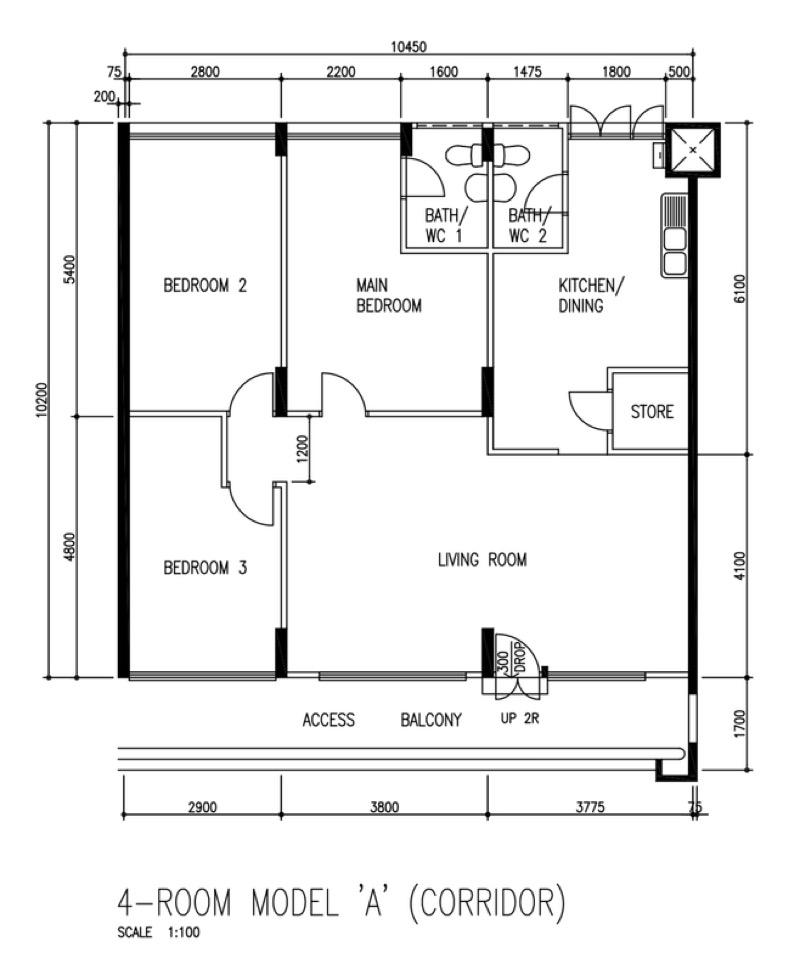 HDB Apartment for Sale, 844 Yishun Street 81 HDB Apartment For Sale, $599,999, 3 Bed 2 Bath 107 sqft $5,607.00 psf, SGD 599,999 | 99-year Leasehold