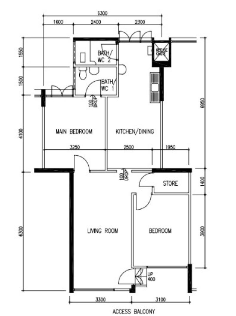 HDB Apartment for Sale, 202 Tampines Street 21 HDB Apartment For Sale, $470,000, 2 Bed 2 Bath 807 sqft $582.00 psf, SGD 470,000 | 99-year Leasehold