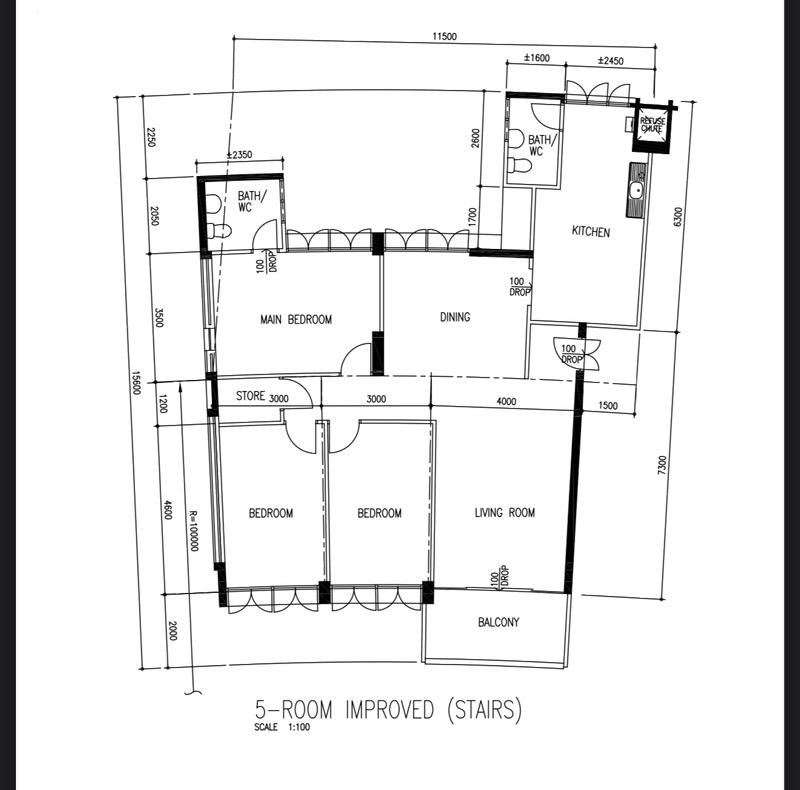 HDB Apartment for Sale, 104 Bedok Reservoir Road HDB Apartment For Sale, $698,000, 3 Bed 2 Bath 1,302 sqft $536.00 psf, SGD 698,000 | 99-year Leasehold