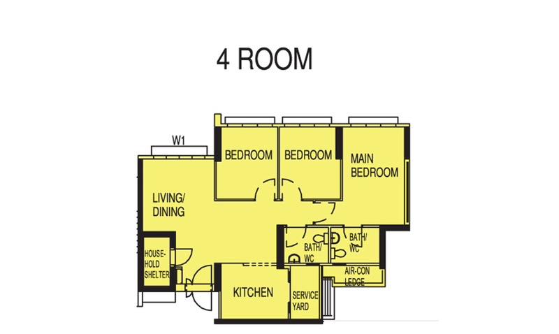HDB Apartment for Sale, 997C Buangkok Crescent HDB Apartment For Sale, $738,000, 3 Bed 2 Bath 1,001 sqft $737.00 psf, SGD 738,000 | 99-year Leasehold