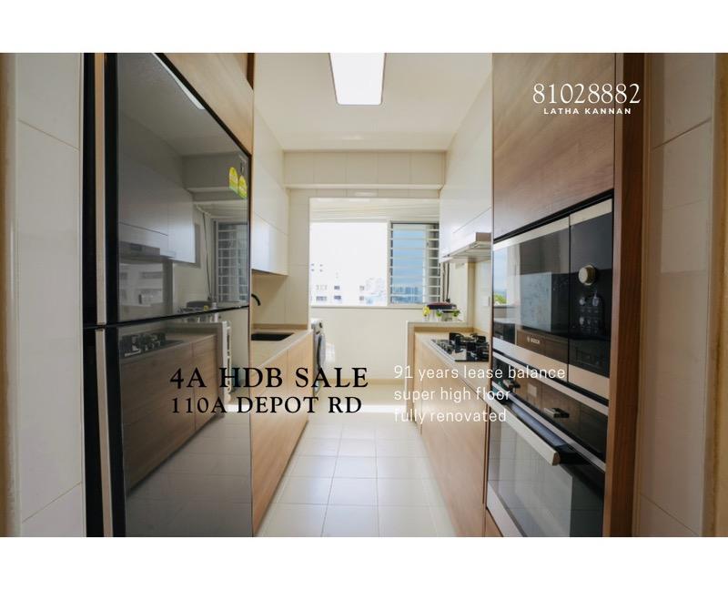 HDB Apartment for Sale, 4A HDB SALE 110A DEPOT ROAD HDB Apartment For Sale, $958,888, 3 Bed 2 Bath 990 sqft $969.00 psf, SGD 958,888 | 99-year Leasehold
