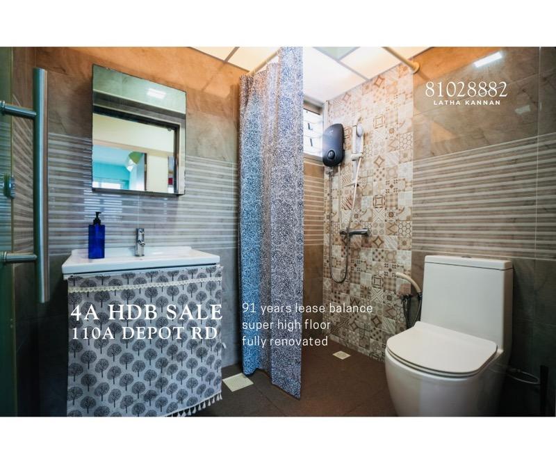 HDB Apartment for Sale, 4A HDB SALE 110A DEPOT ROAD HDB Apartment For Sale, $958,888, 3 Bed 2 Bath 990 sqft $969.00 psf, SGD 958,888 | 99-year Leasehold