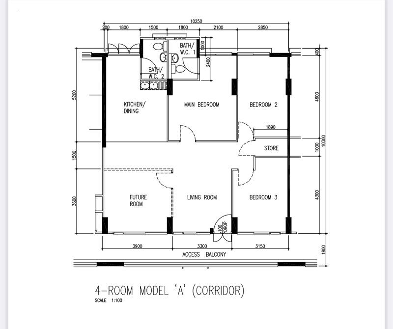 HDB Apartment for Sale. 