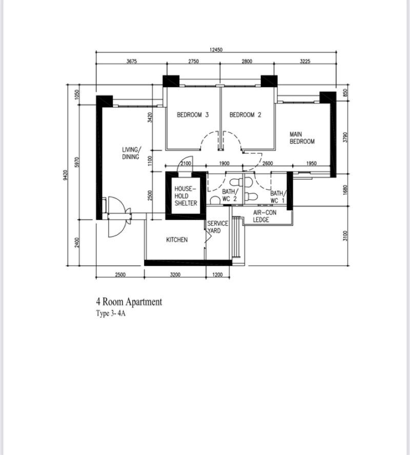 HDB Apartment for Sale, 96B Henderson Road HDB Apartment For Sale, $950,000, 3 Bed 2 Bath 893 sqft $1,064.00 psf, SGD 950,000 | 99-year Leasehold