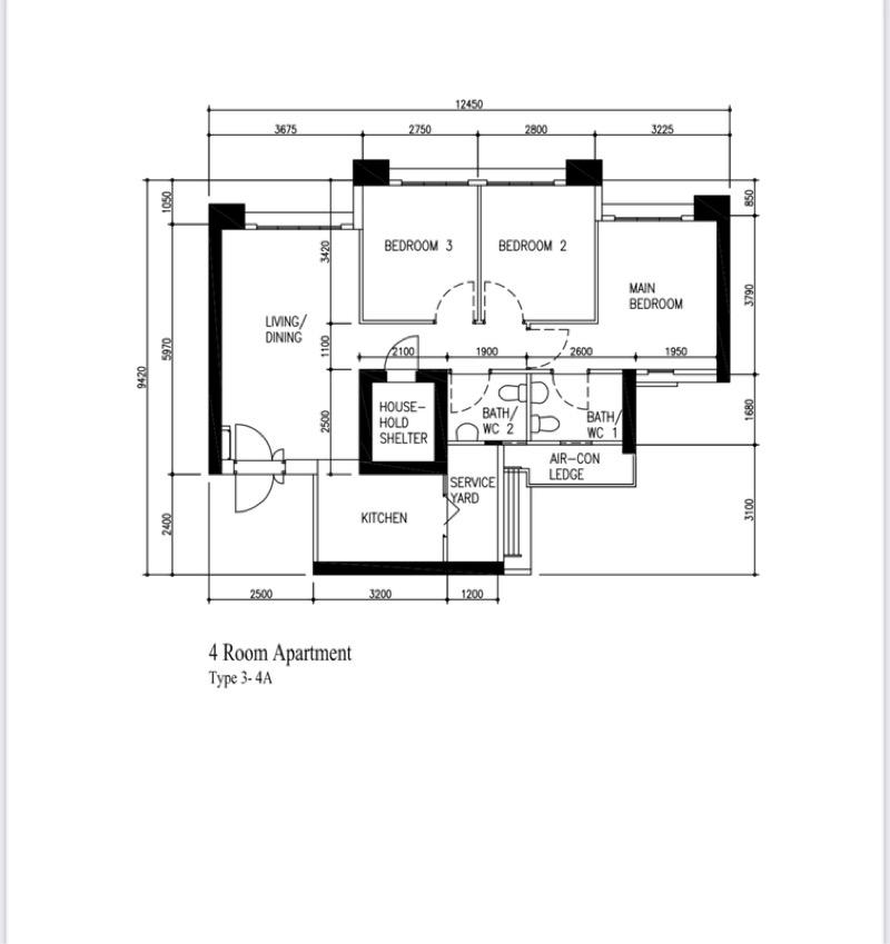 HDB Apartment for Sale, 96B Henderson Road HDB Apartment For Sale, $950,000, 3 Bed 2 Bath 893 sqft $1,064.00 psf, SGD 950,000 | 99-year Leasehold
