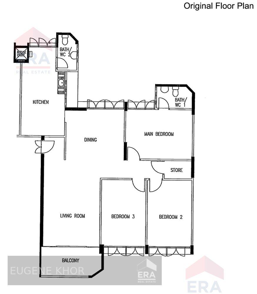 HDB - 3 room for Sale, Jurong East Street 24 260 Jurong East Street 24, SGD 680,000 | Leasehold