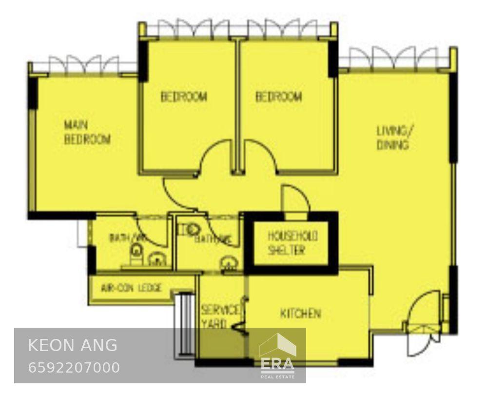 HDB - 3 room for Sale, Pasir Ris Street 51 526A Pasir Ris Street 51, SGD 700,000 | Leasehold