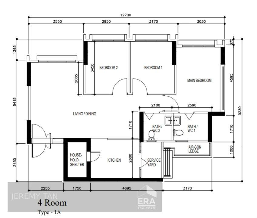 HDB - 3 room for Sale, Buangkok Link 994C Buangkok Link, SGD 728,000 | Leasehold