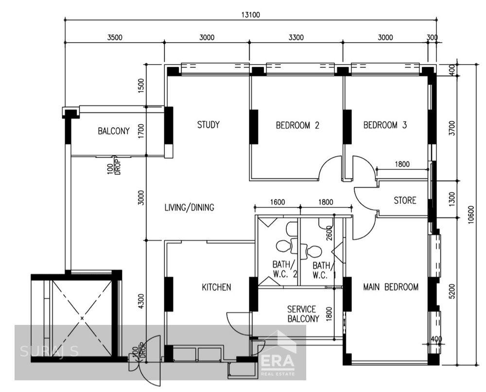 HDB - 3 room for Sale, Tampines Street 72 722 Tampines Street 72, SGD 828,000 | Leasehold
