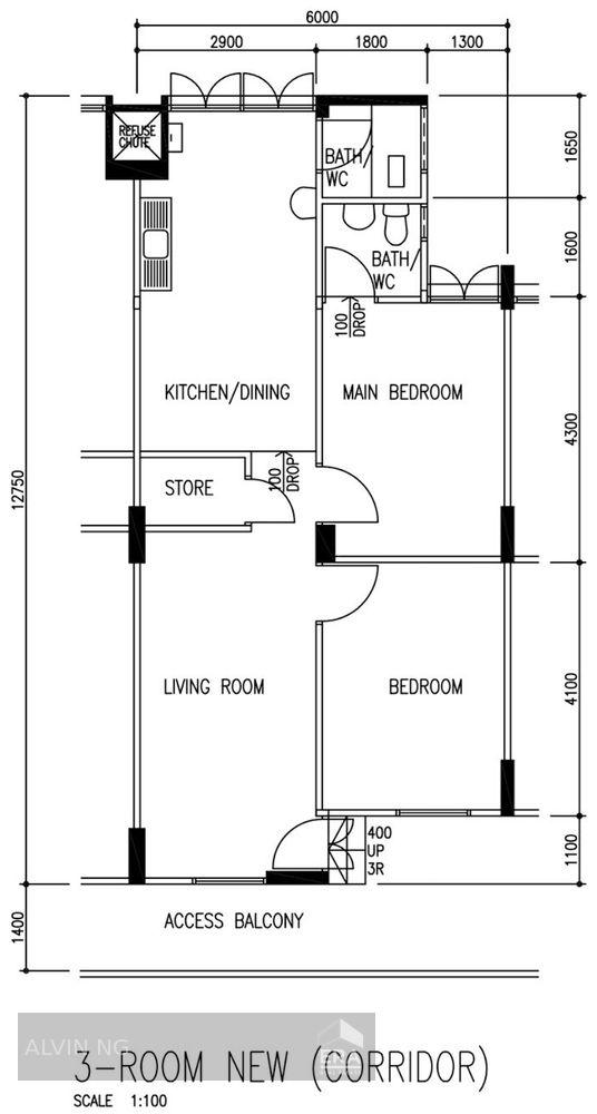 HDB - 2 room for Sale, Tampines Street 23 227 Tampines Street 23, SGD 518,000 | Leasehold