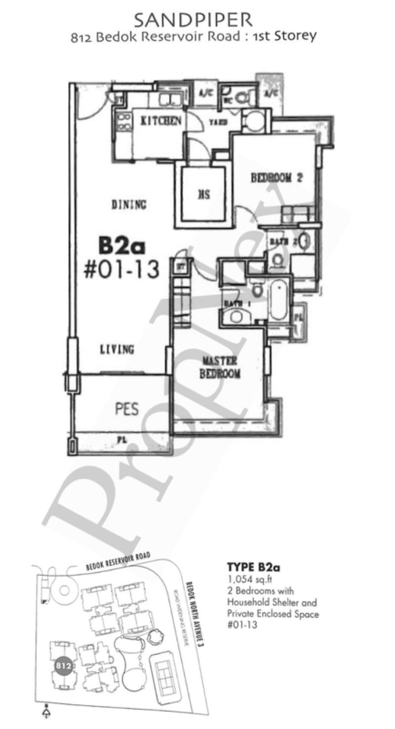 Condominium for Sale, Baywater Condominium For Sale, $1,488,000, 2 Bed 3 Bath 1,054 sqft $1,412.00 psf, SGD 1,488,000 | 99-year Leasehold