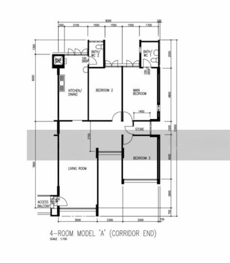 HDB Apartment for Sale, 671 Hougang Avenue 8 HDB Apartment For Sale, $560,000, 3 Bed 2 Bath 1,119 sqft $500.00 psf, SGD 560,000 | 99-year Leasehold