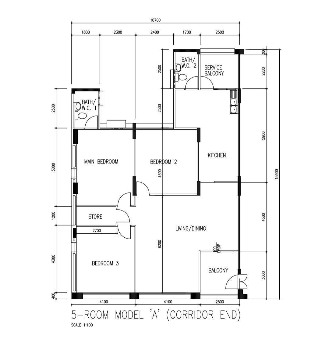 HDB Apartment for Sale, 872 Woodlands Street 81 HDB Apartment For Sale, $698,000, 3 Bed 2 Bath 1,464 sqft $477.00 psf, SGD 698,000 | 99-year Leasehold