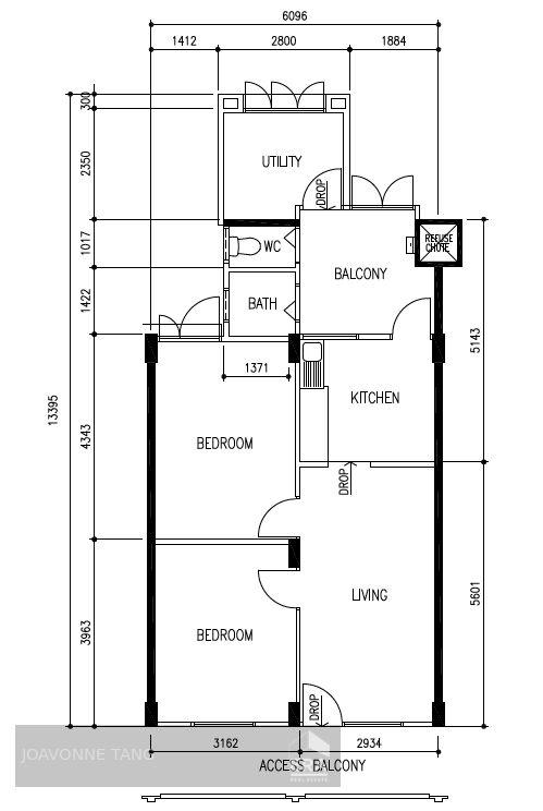 HDB - 3 room for Sale, Lorong 1 Toa Payoh 126 Lorong 1 Toa Payoh, SGD 418,000 | Leasehold