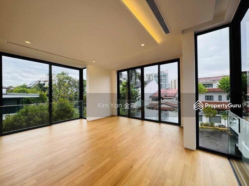 Bungalow for Sale, Brand New & Luxury Bungalow with Lift & pool, quality finishes, Fair face concrete featured wall, SGD 15,500,000 | 999-year lease