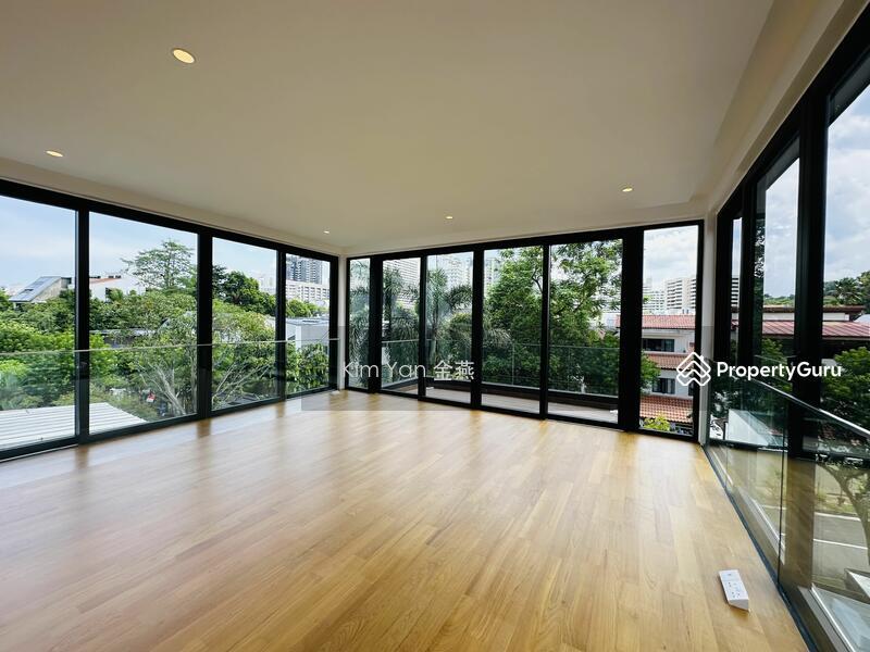 Bungalow for Sale, Brand New & Luxury Bungalow with Lift & pool, quality finishes, Fair face concrete featured wall, SGD 15,500,000 | 999-year lease