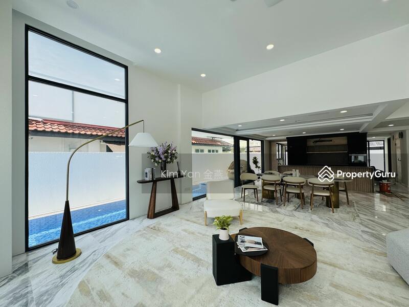 Semi-Detached for Sale, Brand New/Luxury, 4Levels with Pool&Lift, spacious Living&dining hall with marble floor&high ceiling, SGD 9,680,000 | Freehold
