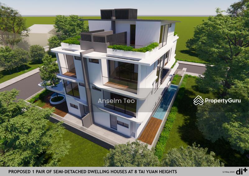 Semi-Detached for Sale, Brand New 2.5+Basement Storey Semi-D @ Tai Yuan Garden, SGD 9,800,000 | Freehold