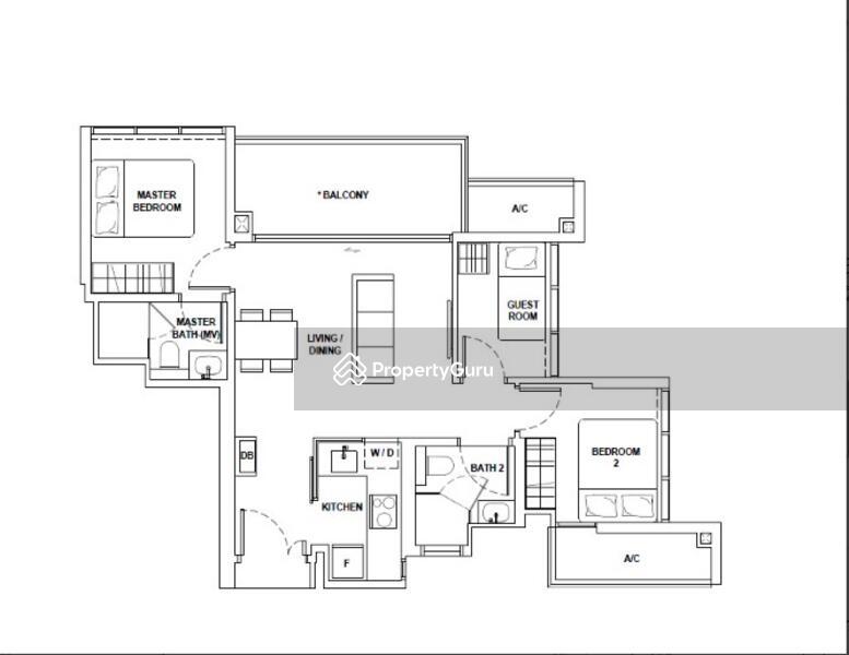 Condominium for Sale, Fyve Derbyshire, SGD 2,170,000 | Freehold