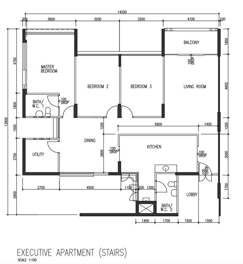 HDB Apartment for Sale, 846 Sims Avenue HDB Apartment For Sale, $1,200,000, 3 Bed 2 Bath 1,528 sqft $785.00 psf, SGD 1,200,000 | 99-year Leasehold
