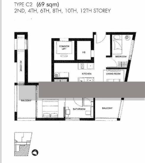Apartment for Sale, M5 @ Jalan Mutiara Apartment For Sale, $1,590,240, 2 Bed 1 Bath 743 sqft $2,140.00 psf, SGD 1,590,240 | Freehold