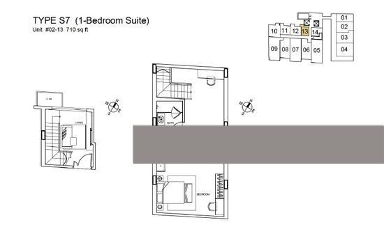 Apartment for Sale, The Red House Apartment For Sale, $972,000, 1 Bed 1 Bath 710 sqft $1,369.00 psf, SGD 972,000 | 99-year Leasehold