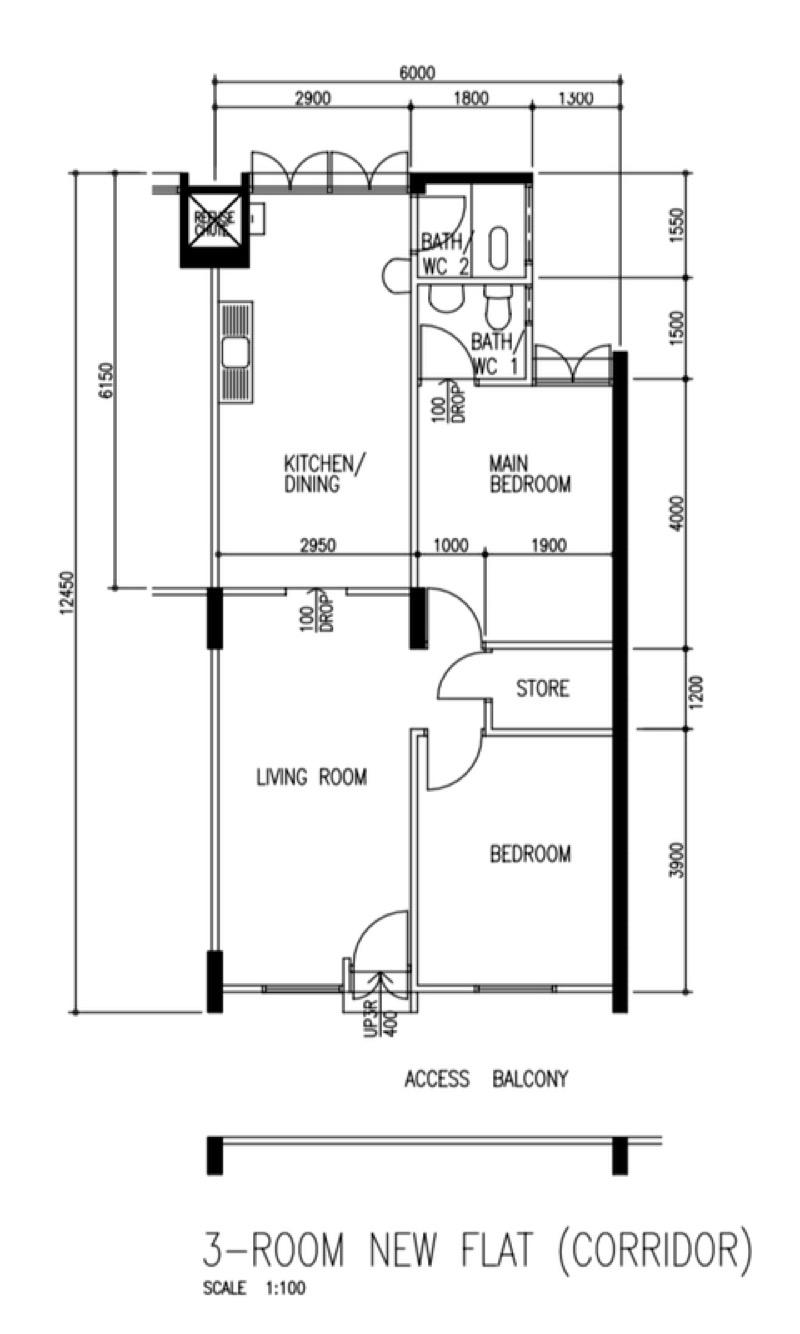 HDB Apartment for Sale, 509 Bedok North Street 3 HDB Apartment For Sale, $458,000, 3 Bed 2 Bath 64 sqft $7,156.00 psf, SGD 458,000