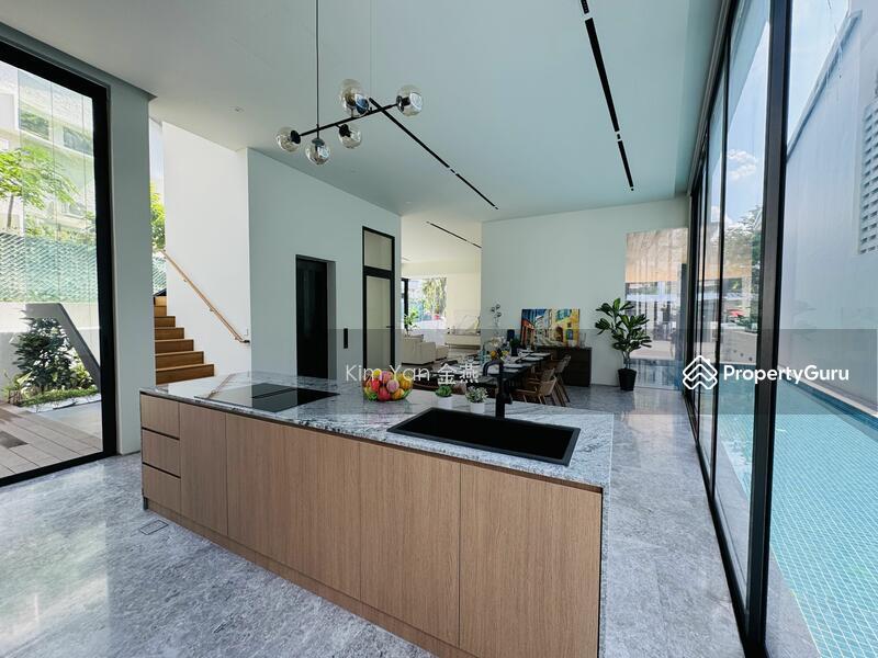 Bungalow for Sale, Brand new bungalow with lift and swimming pool, wide frontage to park 4 cars inside, luxury finishes, SGD 16,990,000 | Freehold