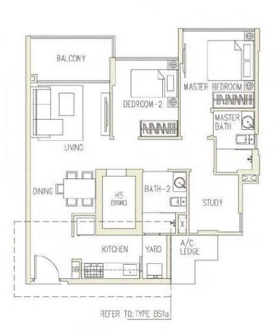 Condominium for Sale, Canberra Residences Condominium For Sale, $1,268,000, 2 Bed 2 Bath 904 sqft $1,403.00 psf, SGD 1,268,000 | 99-year Leasehold