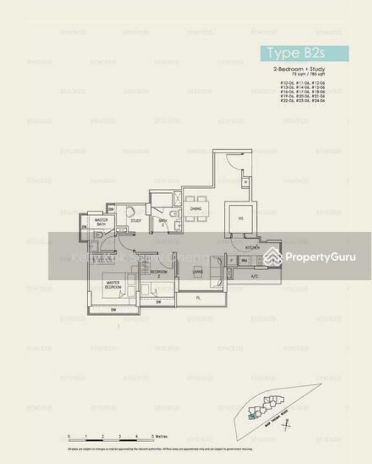 Apartment for Sale, RiverBay Apartment For Sale, $1,280,000, 2 Bed 2 Bath 786 sqft $1,629.00 psf, SGD 1,280,000 | 999-year Leasehold