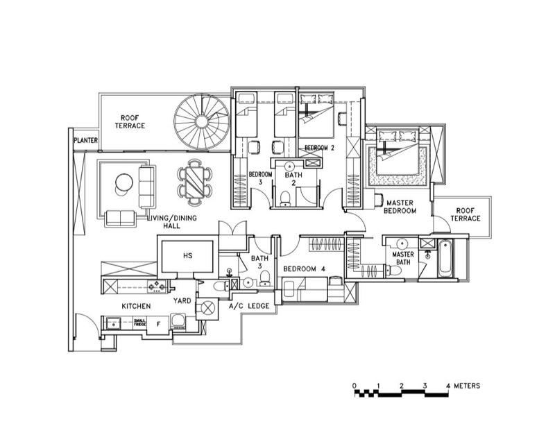 Condominium for Sale, CASA MERAH Condominium For Sale, $3,050,000, 4 Bed 4 Bath 2,196 sqft $1,389.00 psf, SGD 3,050,000 | 99-year Leasehold