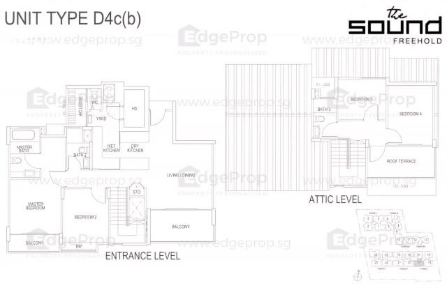 Condominium for Sale, The Sound Condominium For Sale, $3,800,000, 4 Bed 4 Bath 1,518 sqft $2,503.00 psf, SGD 3,800,000 | Freehold