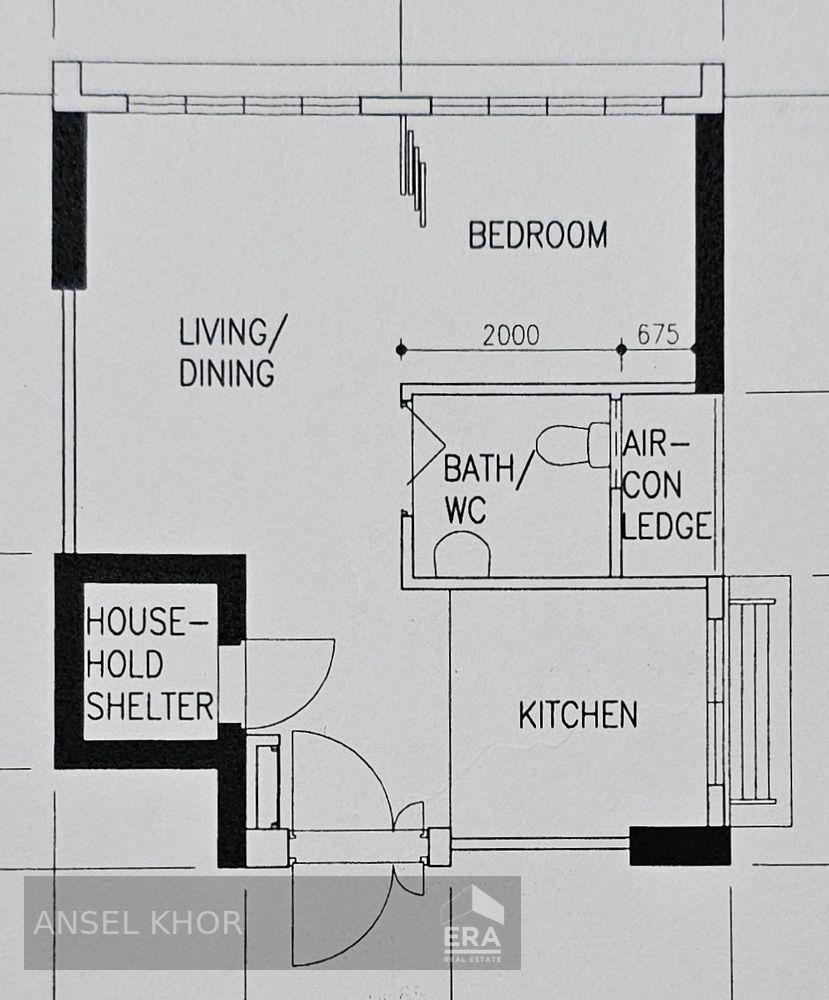HDB - 1 room for Sale, Sumang Lane 232C Sumang Lane, SGD 399,500 | Leasehold