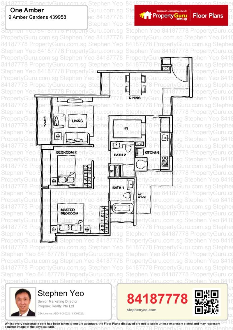 Condominium for Sale, ONE AMBER Condominium For Sale, $2,600,000, 2 Bed 2 Bath 958 sqft $2,714.00 psf, SGD 2,600,000 | Freehold