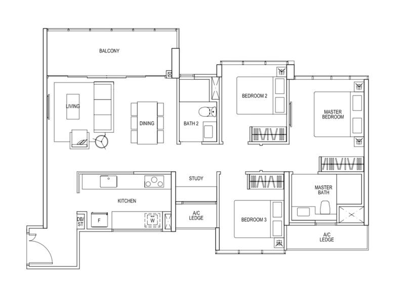 Condominium for Sale, Thomson Impressions Condominium For Sale, $2,350,000, 3 Bed 2 Bath 1,055 sqft $2,227.00 psf, SGD 2,350,000 | 99-year Leasehold