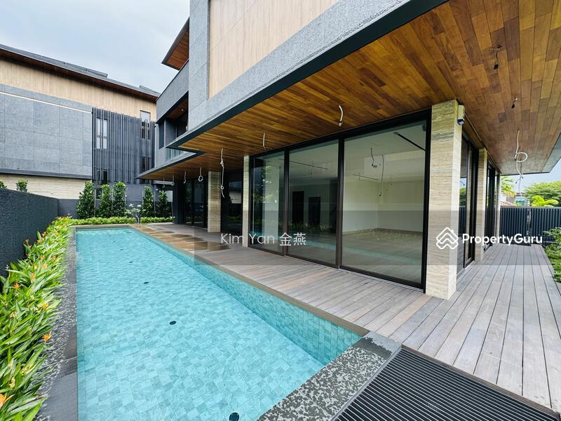 Bungalow for Sale, Brand New & Magnificent, 4 levels with Lift & Pool, wide frontage park 6 cars, NS facing/Solar panel, SGD 19,800,000 | Freehold