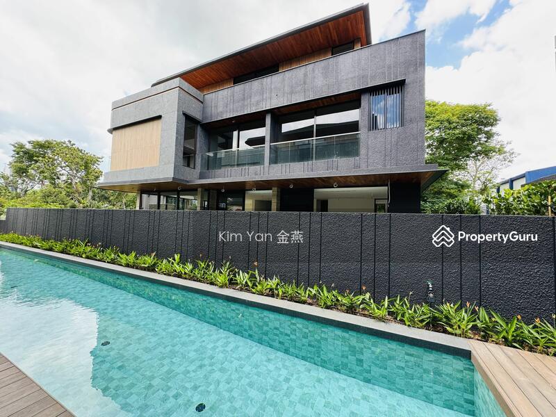 Bungalow for Sale, Brand New & Magnificent, 4 levels with Lift & Pool, wide frontage park 6 cars, NS facing/Solar panel, SGD 19,800,000 | Freehold
