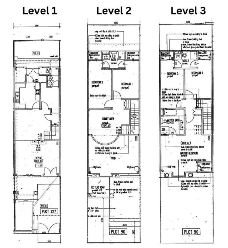 Terrace for Sale, Park Villas Terraced House For Sale, $2,897,000, 6 Bed 5 Bath 2,300 sqft $1,794.00 psf, SGD 2,897,000 | 99-year Leasehold