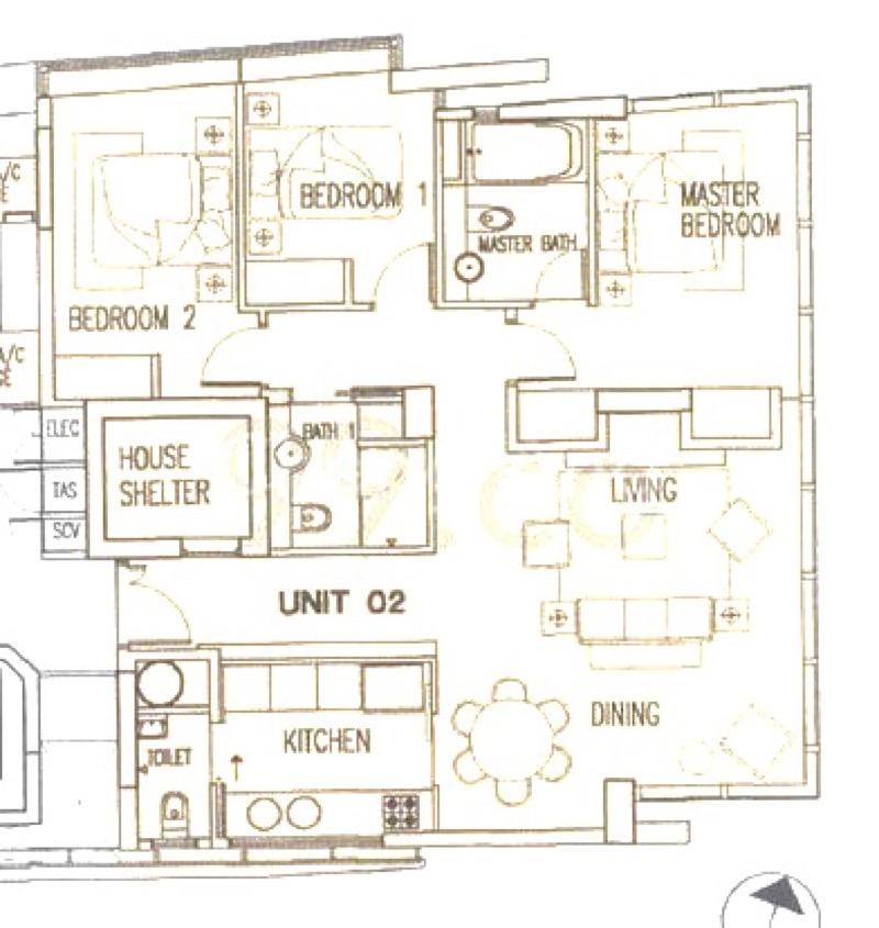 Condominium for Sale, The Abode at Devonshire Condominium For Sale, $2,490,000, 3 Bed 2 Bath 1,119 sqft $2,225.00 psf, SGD 2,490,000